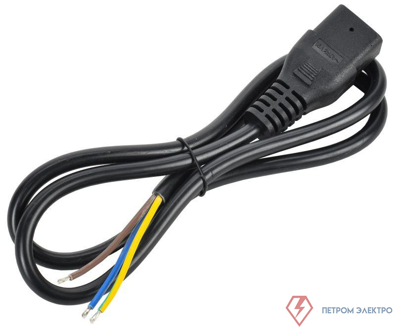 Кабель электропитания PDU 3х1.5 1М C19-б/р ITK PC-C19-1M