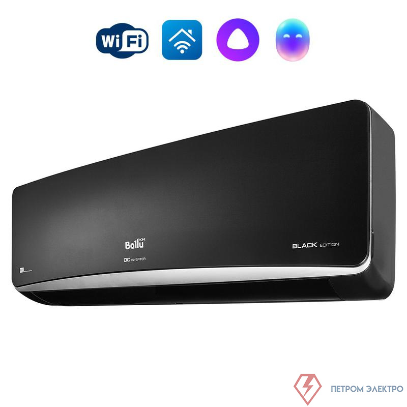 Сплит-система инверторного типа Platinum Black Edition BSPI-10HN8/BL/EU комплект (блок внешн. НС-1476967 и внутрен. НС-1476964) черн. Ballu НС-1478047