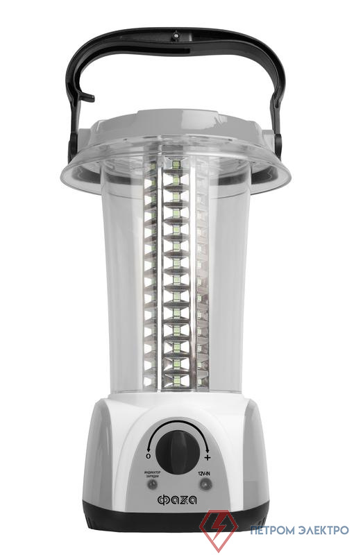 Фонарь аккумуляторный кемпинговый AccuF5-L84-gy 84SMD 0.5Вт 20-450лм аккум. 4В 1.6А.ч IP20 диммер ручка вращающаяся на 180град. сер. ФАZА 5034372