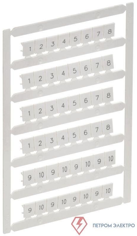 Маркер для CTS 6кв.мм/CP 10кв.мм "1-10" ARMAFIX IEK AF-CT10D-M-006-01
