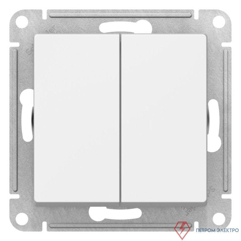 Переключатель перекрестный 2-кл. AtlasDesign 2хсх.7 10АХ механизм бел. SE ATN000173