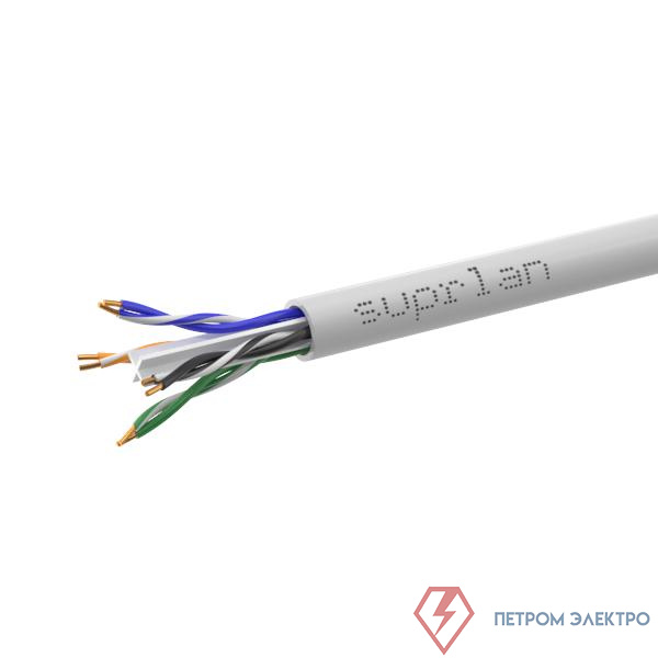 Кабель витая пара U/UTP кат.6 4х2х23AWG solid Cu LSZH нг(А)-HF Indoor Six (м) SUPRLAN 01-1030-1