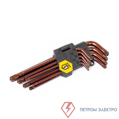 Набор ключей TORX КТ-9s (Т10-Т50) КВТ 82178