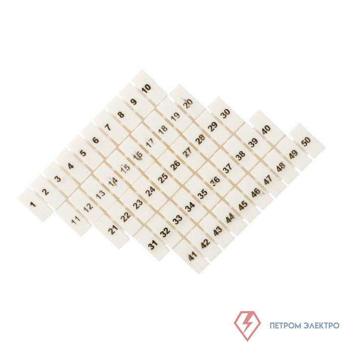Маркеры для ST 1.5 с нумерацией 1-50 (уп.100шт) EKF zb-st-1.5-1-50