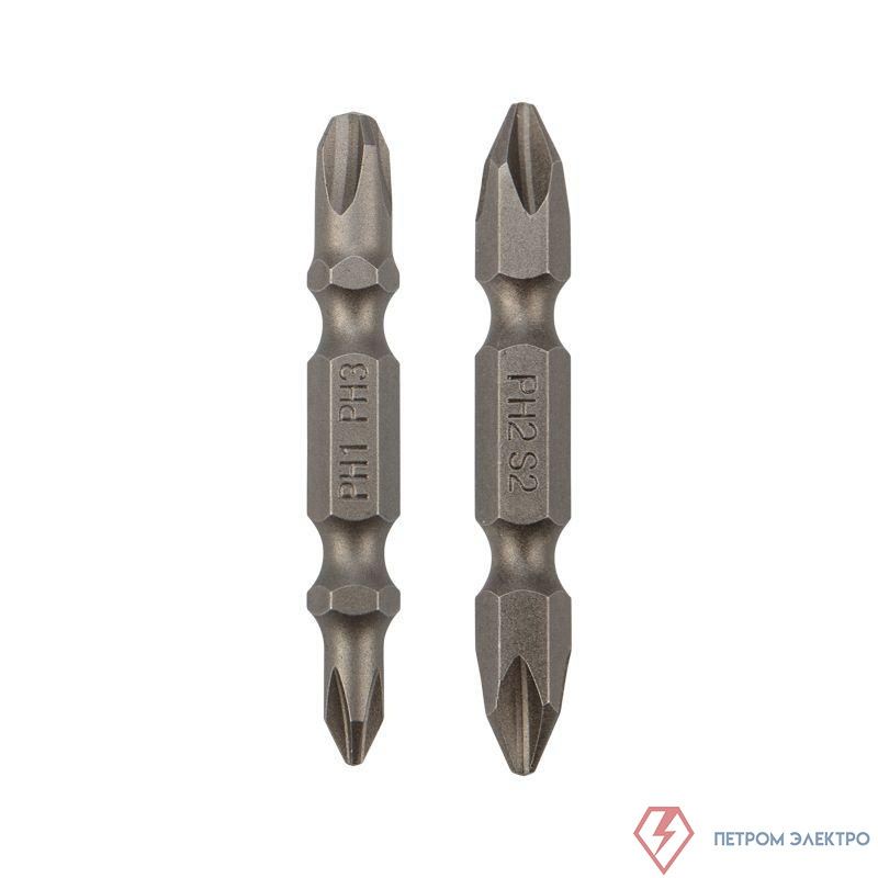 Мини-набор бит двусторонних PH2xPH2 PH1xPH3-50мм (блист. 2шт) Kranz KR-92-0452