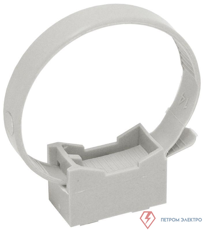 Держатель хомутный для труб со стяжкой CFF1 d16-32 сер. ELASTA IEK CTA10MP-CFF132-K41-100