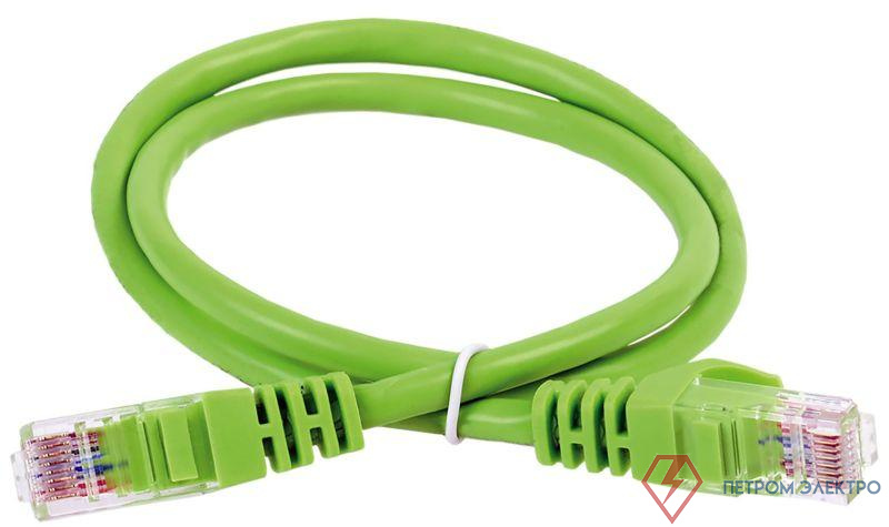 Патч-корд кат.6А UTP LSZH 5м зел. ITK PC02-C6AUL-5M