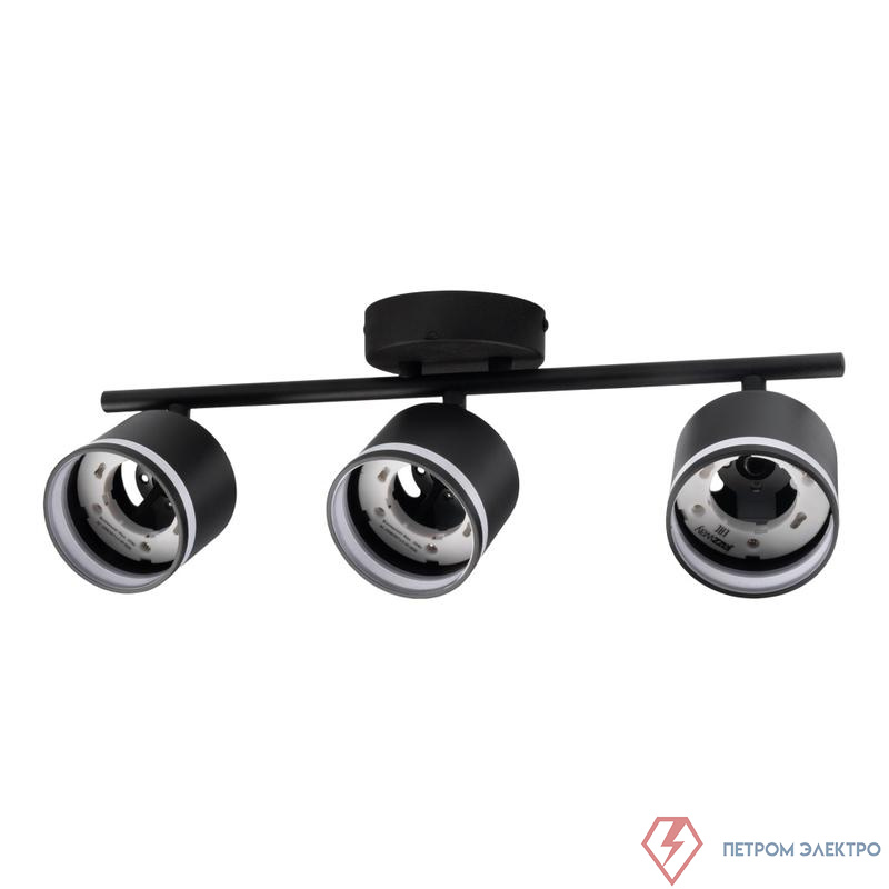 Светильник PCL-0703 max 20Вт (каждая лампа) 3xGX53 IP20 230В BL настен./потолочн. декор. под лампу JazzWay 5066847