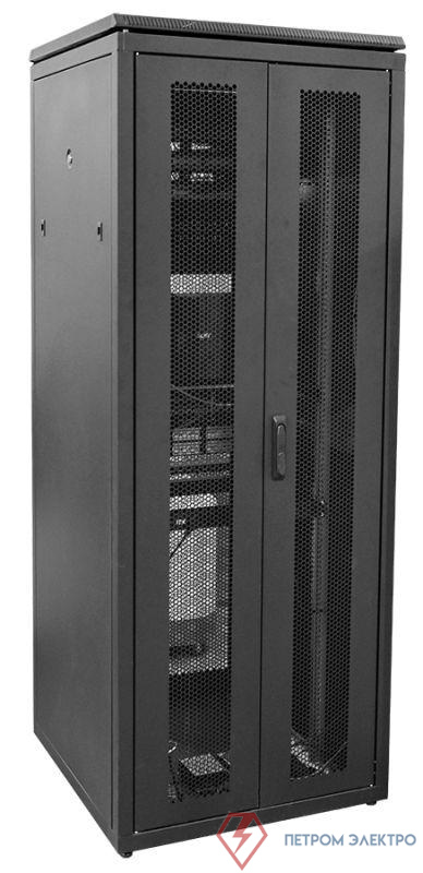 Шкаф напольный LINEA N 48U 800х800мм дверь передняя перфор. задняя распашная перфор. RAL9005 черн. ITK LN05-48U88-P2P-SBZ