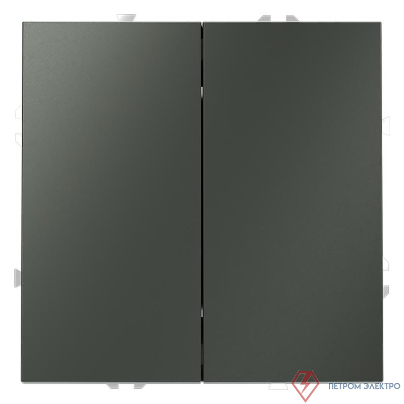 Переключатель проходной 2-кл. СП S70 10А механизм титан Voltum VLS020306