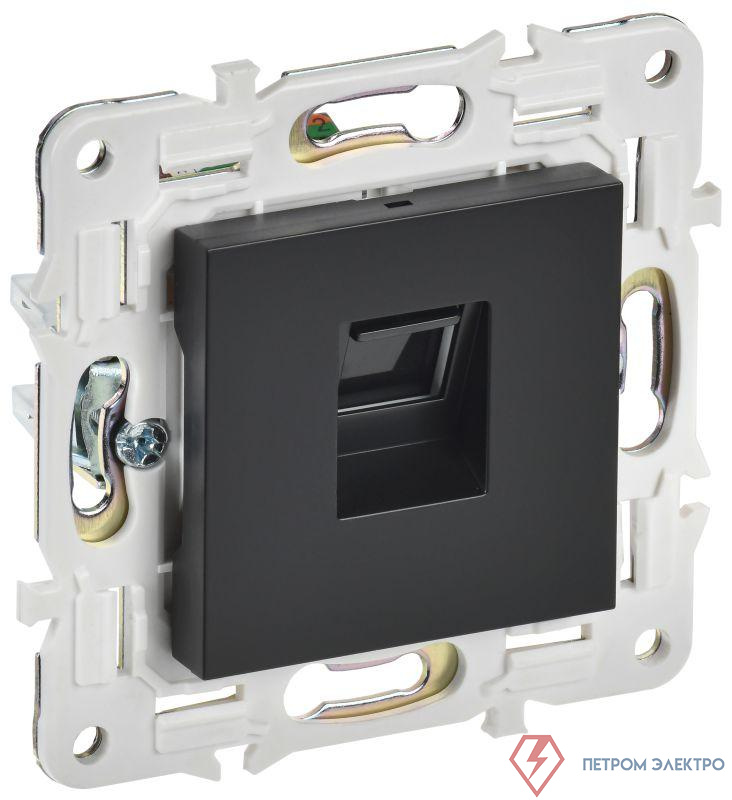 Розетка компьютерная RJ45 кат.5E SKANDY SK-K01Bl черн. IEK SK-K10-1-K02