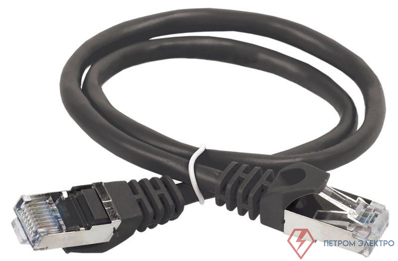 Патч-корд кат.5E FTP 2м черн. ITK PC09-C5EF-2M
