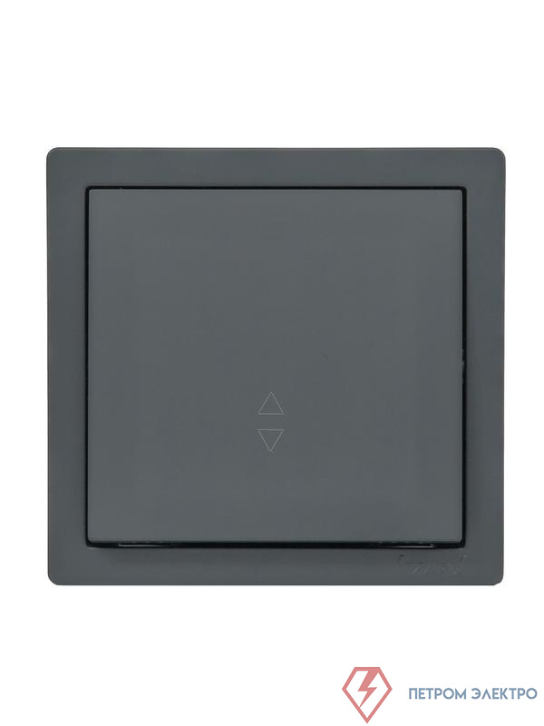 Выключатель проходной 1-кл. ОП LETO графит LEZARD 752-3400-105