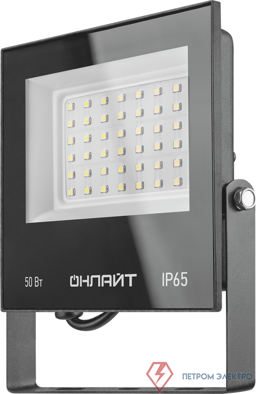 Прожектор светодиодный 90 498 OFL-03-50-6.5K-BL-IP65-LED 50Вт 6500К IP65 4000лм черн. ОНЛАЙТ 90498