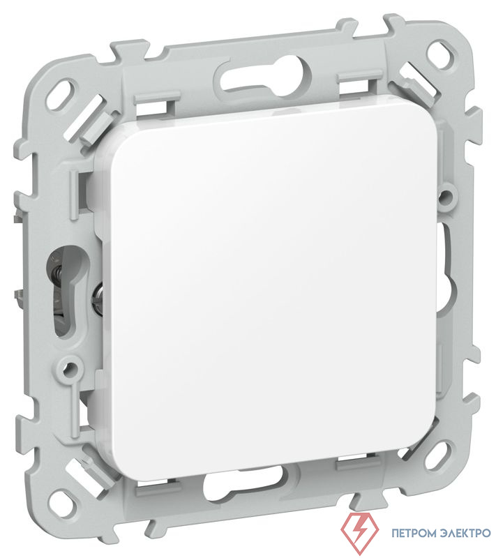 Заглушка СП FLITE ЗГ-ФлБ с суппортом механизм бел. IEK FI-PL10-K01