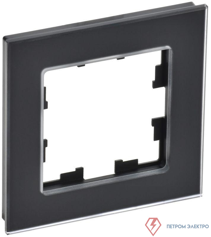 Рамка 1-м BRITE РУ-1-2-Бр стекло черн. матов. IEK BR-M12-G-31-K02 0