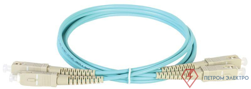 Патч-корд оптический коммутационный соединительный для многомодового кабеля (MM); 50/125 (OM3); SC/UPC-SC/UPC (Duplex) (дл.2м) ITK FPC5003-SCU-SCU-C2L-2M