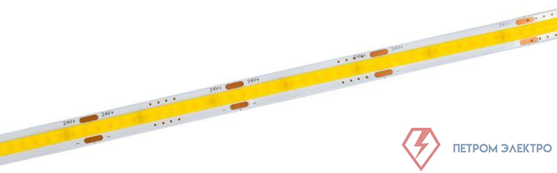 Лента светодиодная COB-312LED 8Вт/м IP20 8мм 24В 6500К (уп.5м) IEK LSR11-2-312-20-1-05
