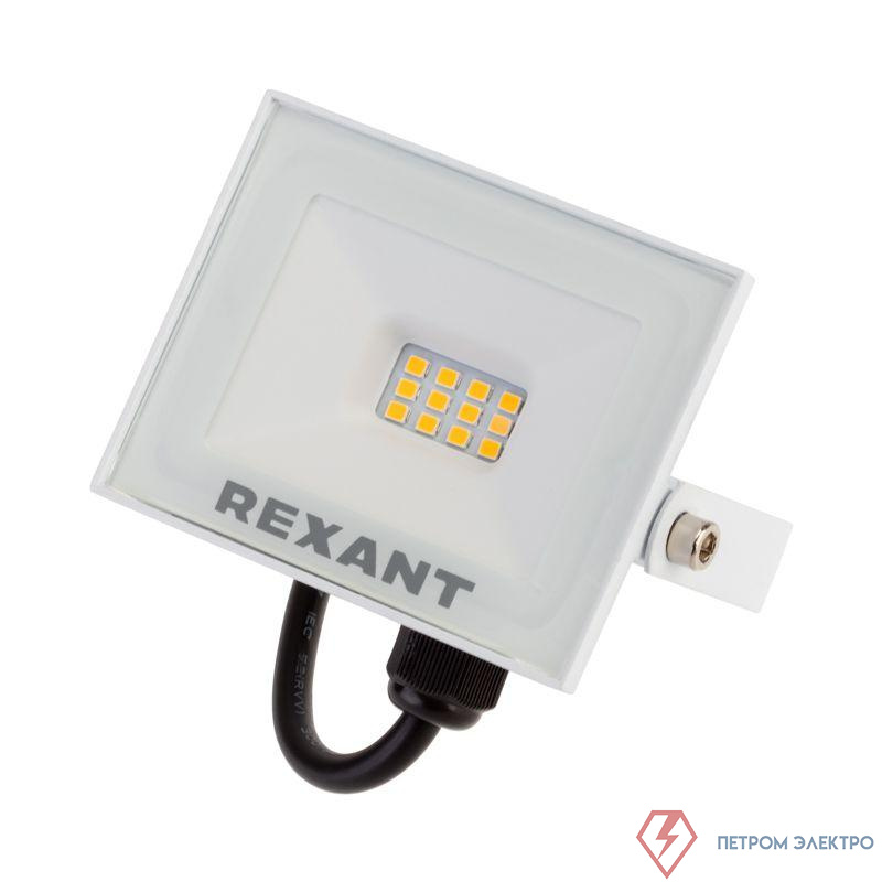 Прожектор СДО 20Вт 3000К 1600лм корпус бел. Rexant 605-019