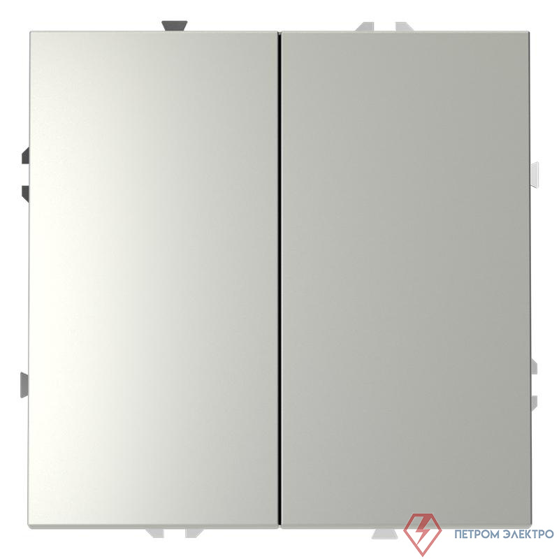 Выключатель 2-кл. СП S70 10А механизм сталь Voltum VLS020105