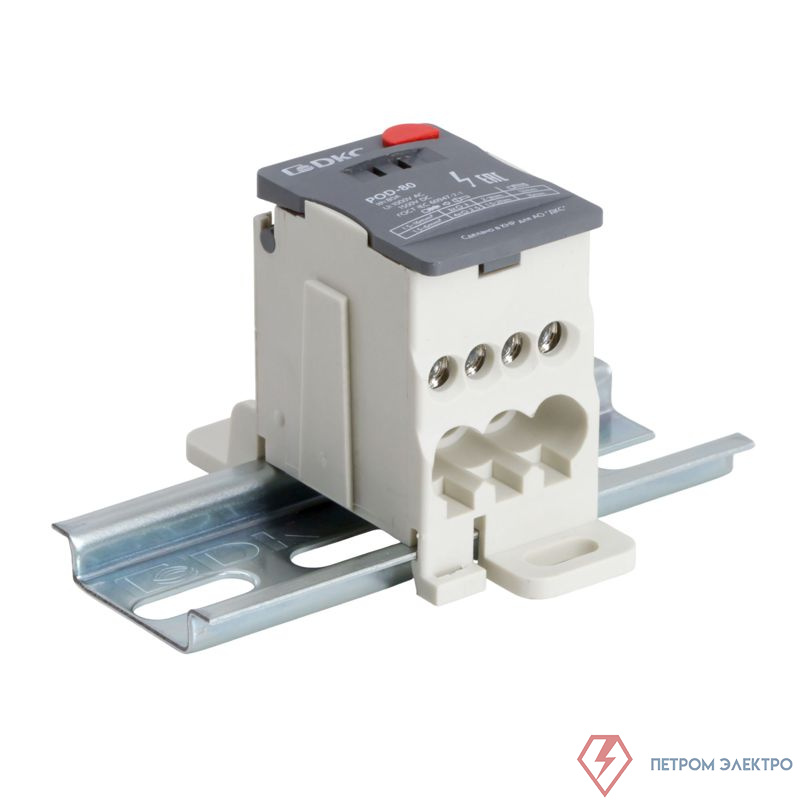 Блок распределительный винтовой зажим 3х16кв.мм 4х6кв.мм DKC POD-80