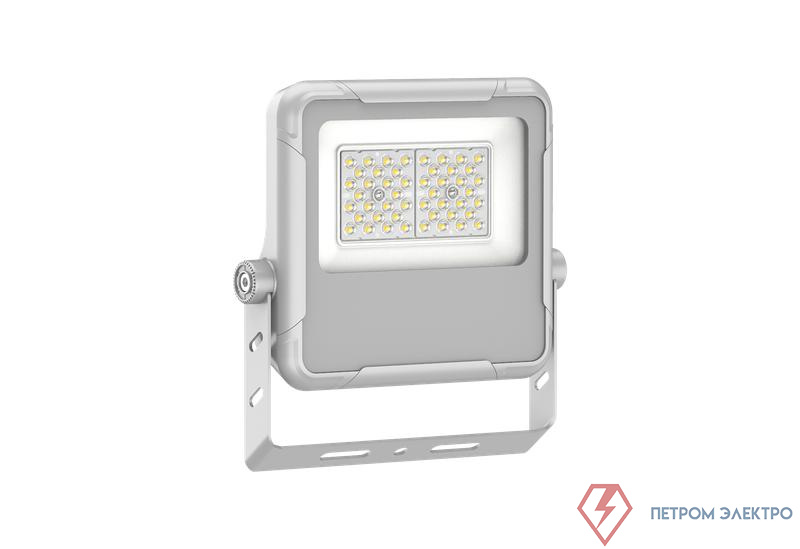Прожектор светодиодный СДО FL 21 C 30W VW 840 GR CL 217х212х38мм 30Вт 4000К IP66 уличный сер. Русский Свет 17082123342