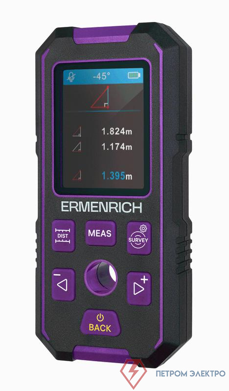 Детектор скрытой проводки Ping SM90 фиолет. Ermenrich 83842