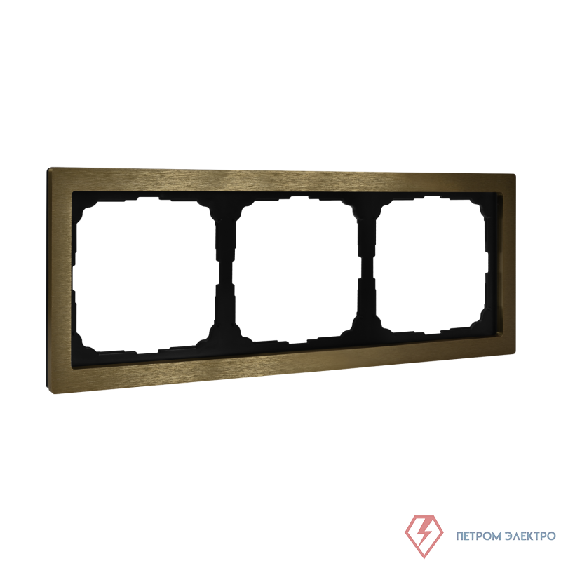 Рамка 3-м ArtGallery Pure метал. латунь SE GAL312203
