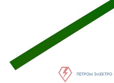 Трубка термоусадочная ТУТ нг 9.0/4.5 зел. 1м REXANT 20-9003