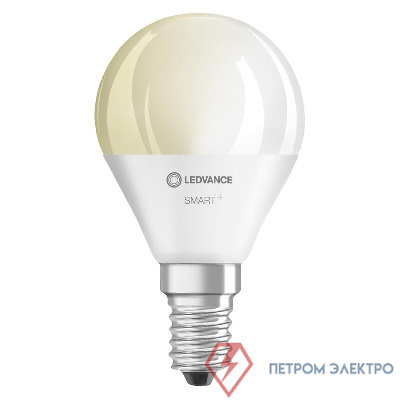 Лампа светодиодная SMART+ WiFi Mini Bulb Dimmable 5Вт (замена 40Вт) 2700К E14 (уп.3шт) LEDVANCE 4058075485952