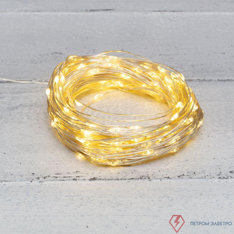 Гирлянда "Роса" 100м 1000LED тепл. бел. с трансформатором Neon-Night 303-236