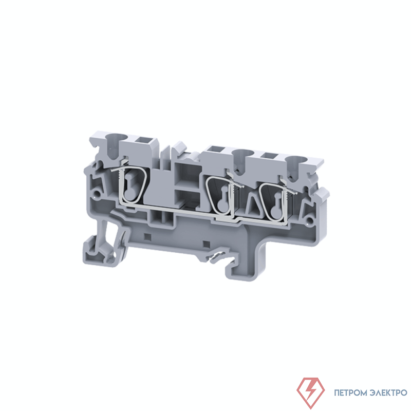 Клемма с тремя контактами пружинная OptiClip СХ-4-TRIPLET-I сер. КЭАЗ 289749