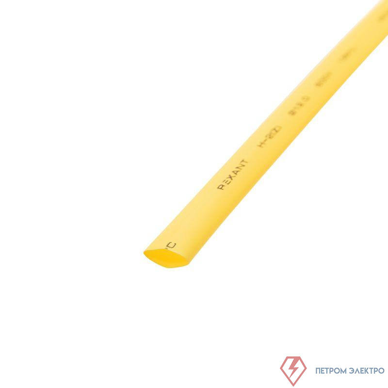 Трубка термоусадочная ТУТ нг 12.0/6.0 желт. 1м REXANT 21-2002