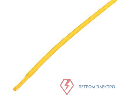 Трубка термоусадочная 1.0/0.5 1м желт. Rexant 20-1002