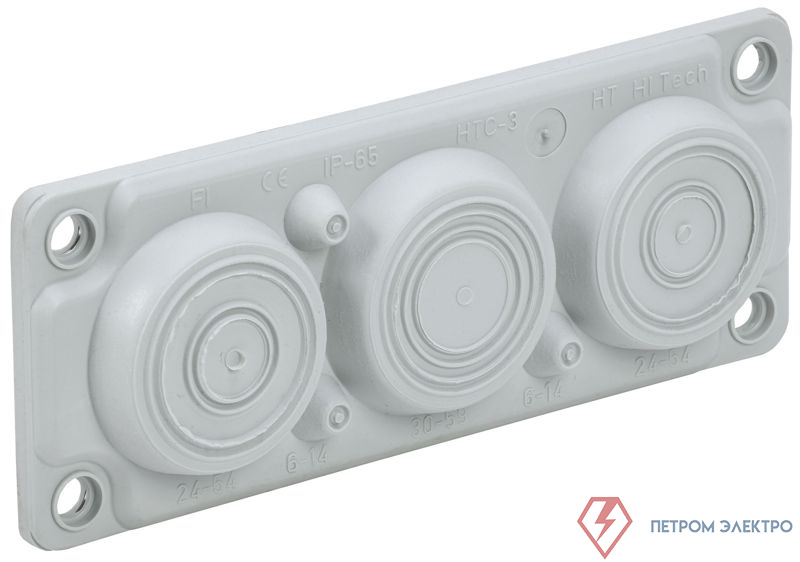 Ввод кабельный мембранный 6 отверстий d6-59мм IP65 (без клипс) TITAN IEK TI-01D-MC-006-65