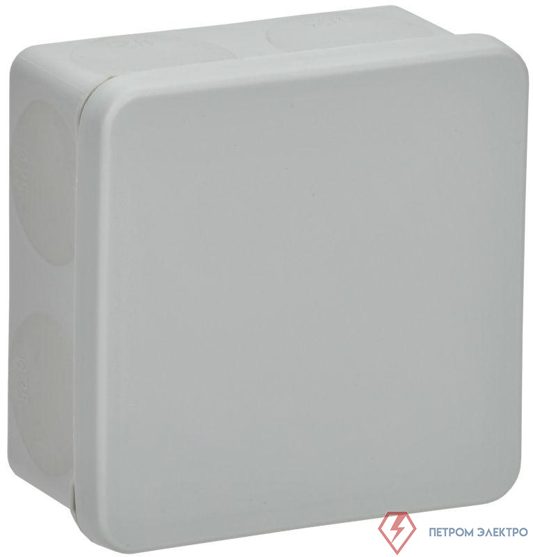 Коробка распаячная ОП КМ42455 100х100х50мм IP67 8 вводов сер. IEK UKO21-100-100-050-K41-66