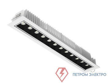 Светильник светодиодный DL-Stellar 354х62х45 30Вт 4000К 34град. поворотный встраив. бел. VARTON V1-R0-00410-10L25-2003040