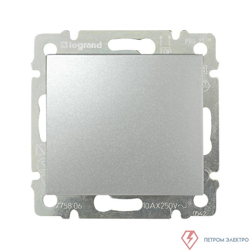 Переключатель перекрестный 1-кл. СП Valena 10А IP31 250В механизм алюм. IEK 770107