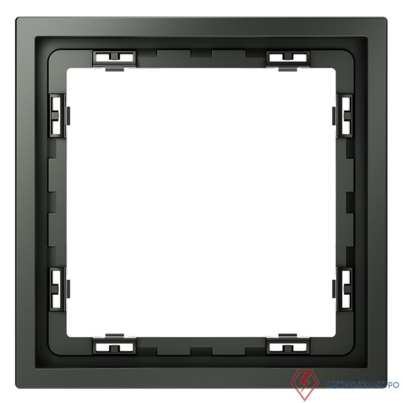 Рамка 1-м S70 пластик. титан Voltum VLS100106