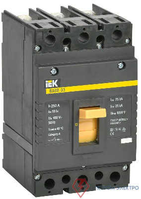 Выключатель автоматический 3п 250А 35кА ВА 88-35 IEK SVA30-3-0250