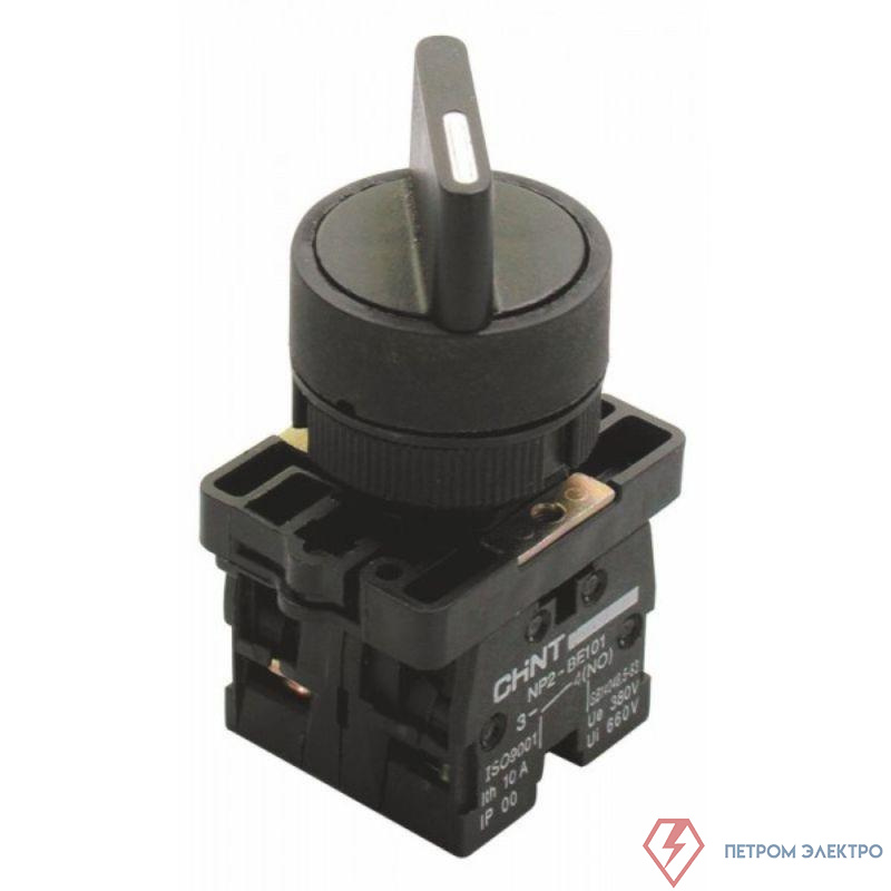 Переключатель NP2-ED33 3 положения 2НО IP40 с фиксацией (R) CHINT 574098
