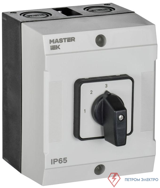 Переключатель кулачковый 10А (сх. 82) в боксе стандартная рукоятка IEK MI-CS20-010-082