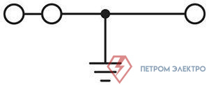 Клемма заземления STS 2.5-TWIN-PE Phoenix Contact 3031733