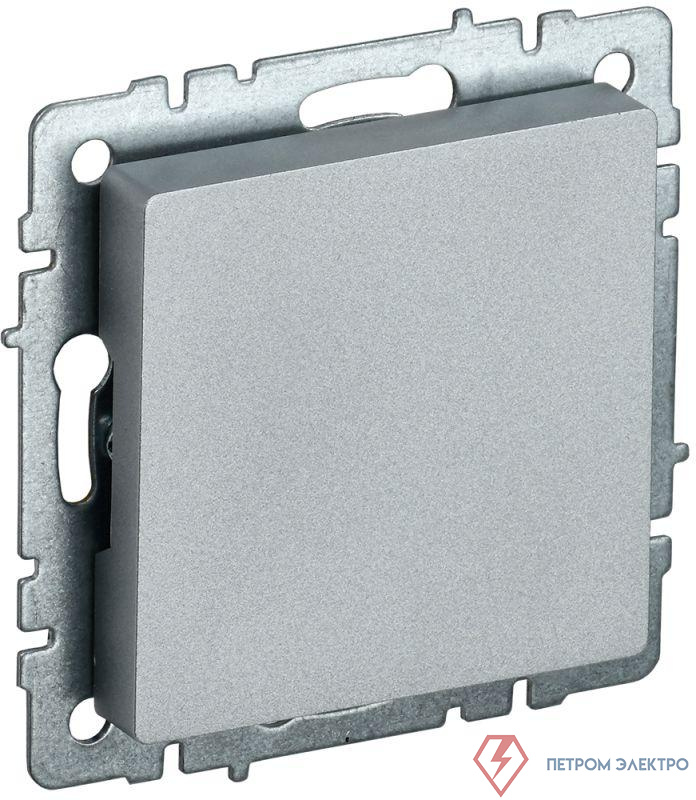 Заглушка c суппортом BRITE МЗ10-БрА механизм алюм. IEK BR-PL10-K47