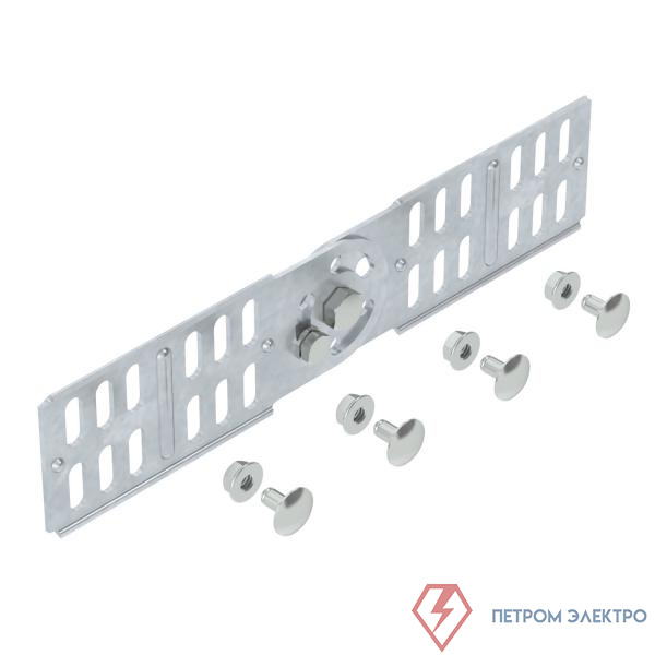 Комплект для кабельного лист. лотка соединительный шарнирный H=60мм RGV 60 FT (болт + шайба + гайка) гор. оцинк. OBO 7082223