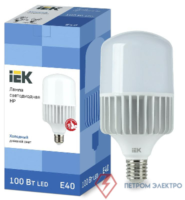 Лампа светодиодная HP 100Вт 230В 6500К E40 IEK LLE-HP-100-230-65-E40 0