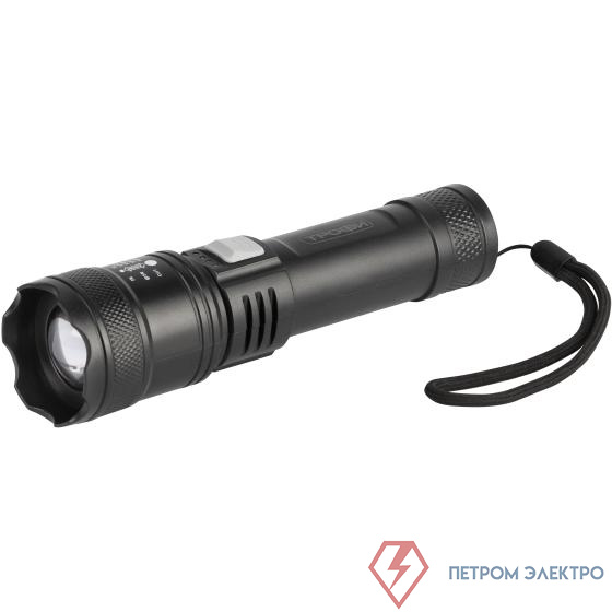 Фонарь светодиодный UA-103 аккумуляторный 7Вт оптический Zoom 3 режима powerbank Трофи Б0069800