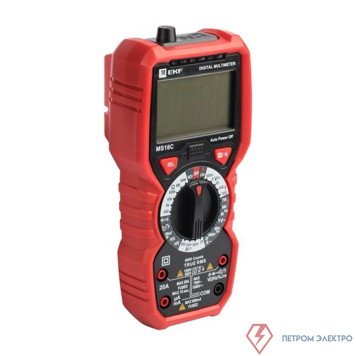 Мультиметр цифровой MS18C Professional EKF In-180701-pm18C