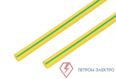 Трубка термоусадочная 15.0/7.5 1м желт./зел. Rexant 21-5007