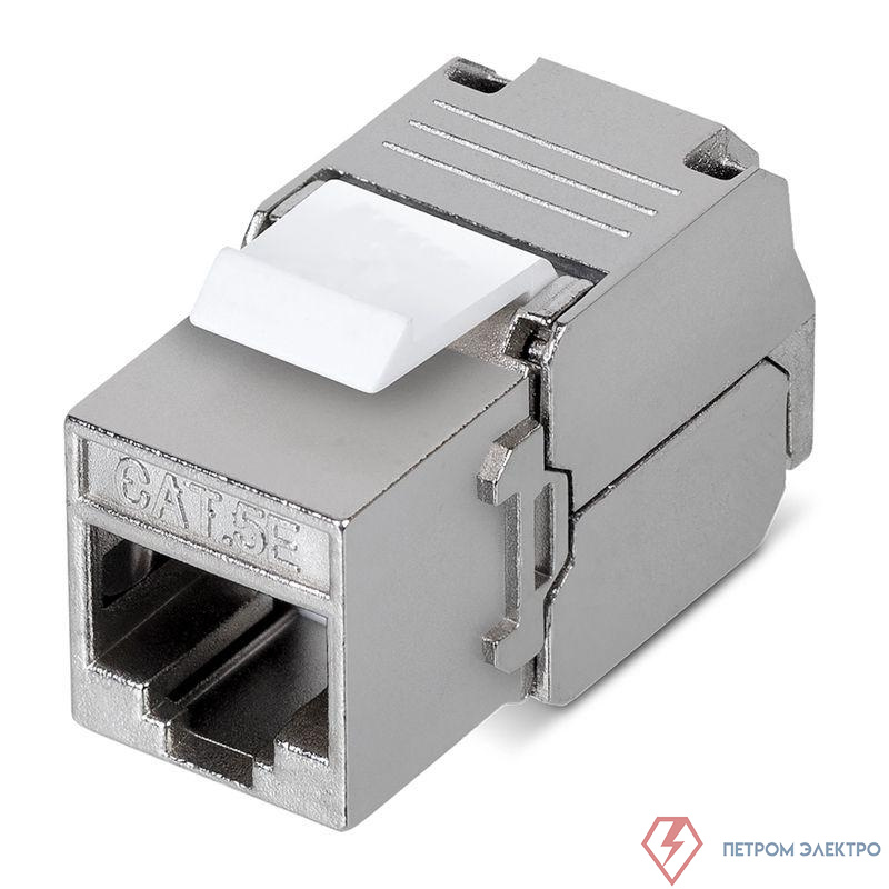 Модуль Keystone Jack RJ-45(8P8C) FTP экранир. кат.5e тип 180град. самозажимной PRO Rexant 02-0071